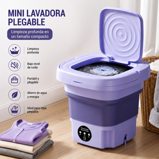 🧺 Mini Lavadora Plegable Portátil