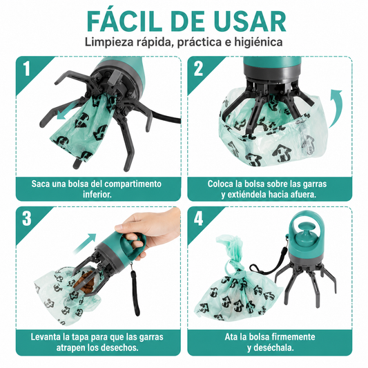 🐶 Recogedor Portátil de Excremento de Mascotas