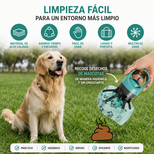 🐶 Recogedor Portátil de Excremento de Mascotas
